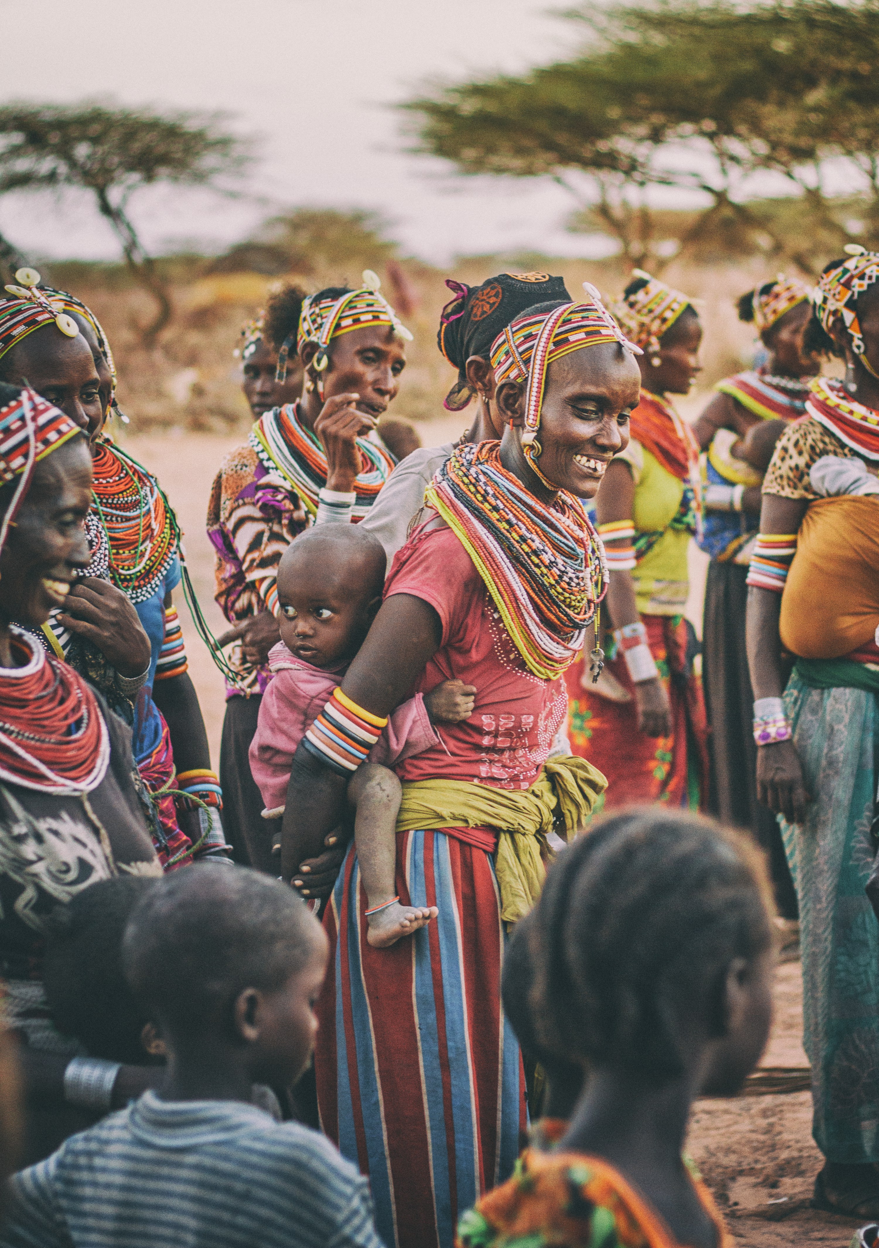 Maasai Women in blue